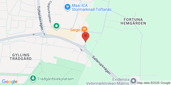 Karta för DEKRA - Malmö - Toftanäs