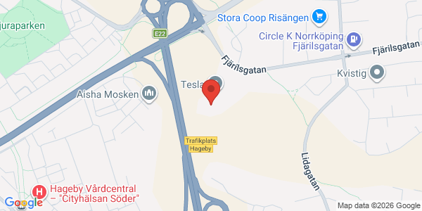 Karta för DEKRA - Norrköping