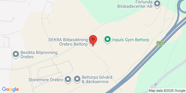 Karta för DEKRA - Örebro - Bettorp