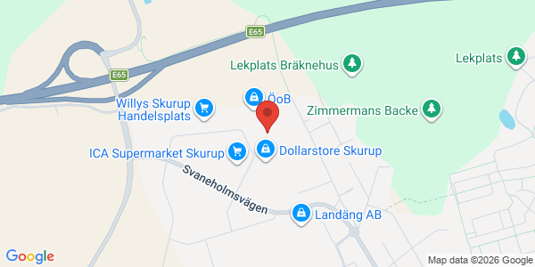 Karta för DEKRA - Skurup