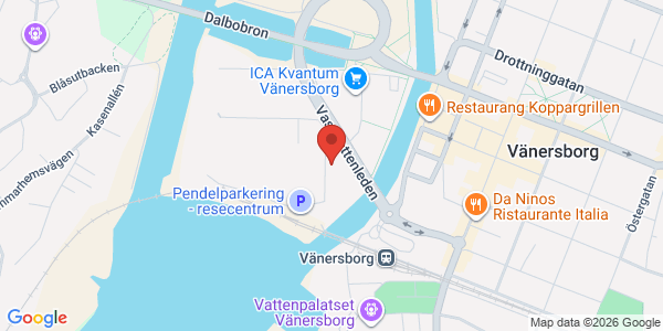 Karta för DEKRA - Vänersborg