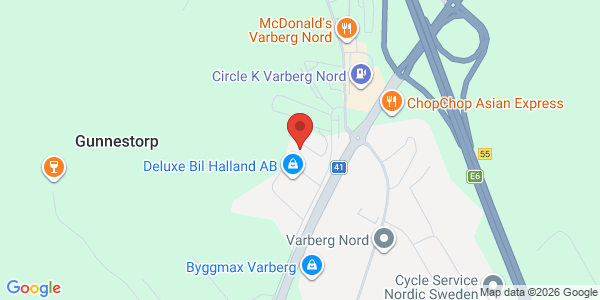 Karta för DEKRA - Varberg