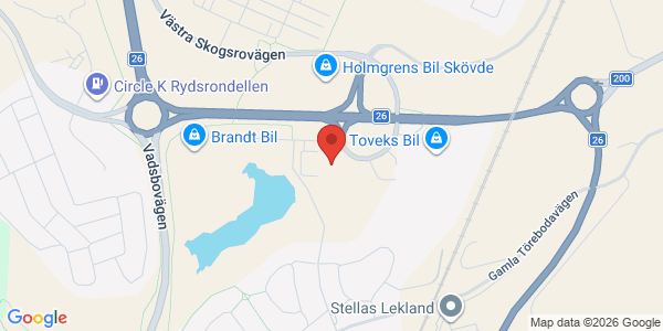 Karta för DEKRA - Skövde