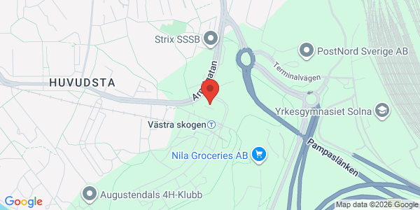 Karta för DEKRA - Solna