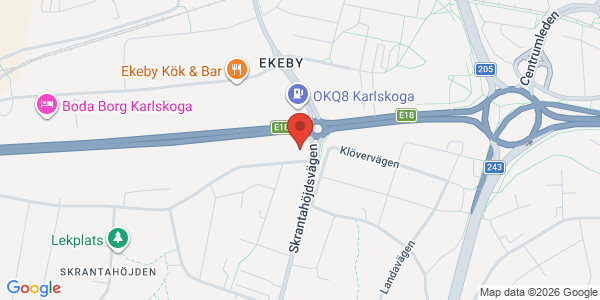 Karta för DEKRA - Karlskoga