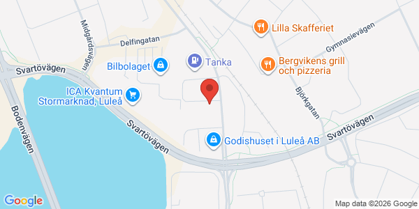 Karta för DEKRA - Luleå