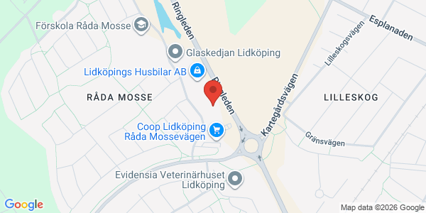Karta för DEKRA - Lidköping