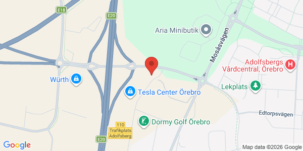 Karta för DEKRA - Örebro