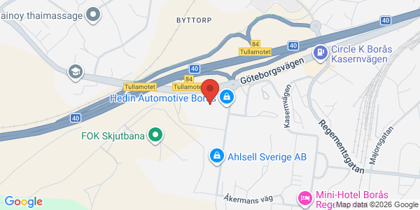 Karta för DEKRA - Borås