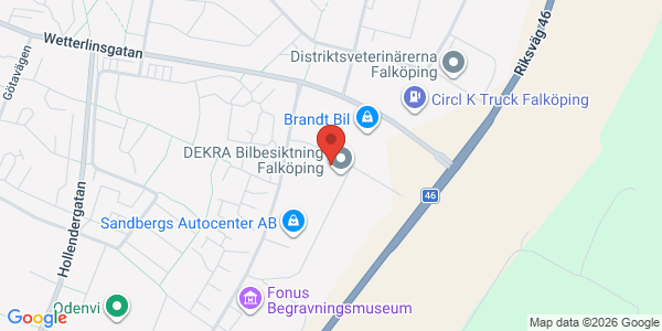 Karta för DEKRA - Falköping