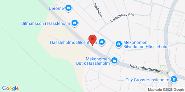 Karta för DEKRA - Hässleholm