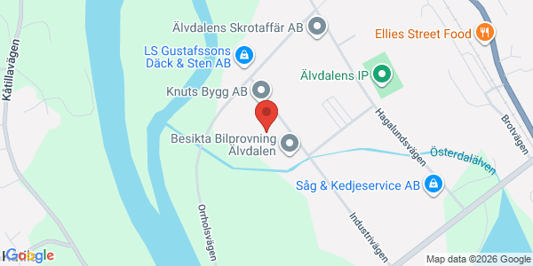 Karta för Besikta Bilprovning - Älvdalen