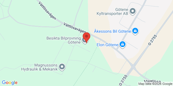 Karta för Besikta Bilprovning - Götene
