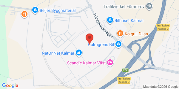 Karta för Besikta Bilprovning - Kalmar