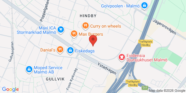 Karta för Besikta Bilprovning - Malmö