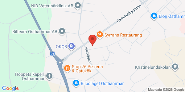 Karta för Besikta Bilprovning - Östhammar