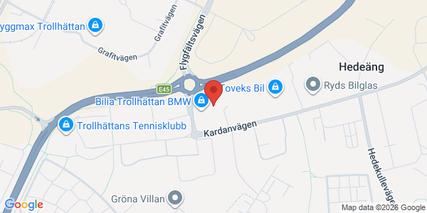 Karta för Besikta Bilprovning - Trollhättan