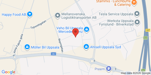 Karta för Besikta Bilprovning - Uppsala