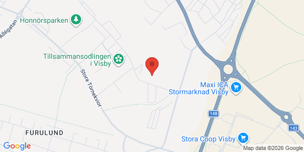 Karta för Besikta Bilprovning - Visby