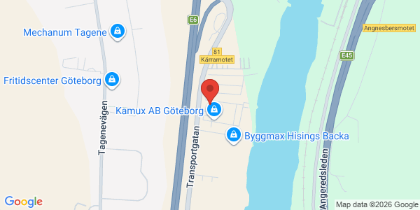 Karta för Bilprovningen - Hisings Backa