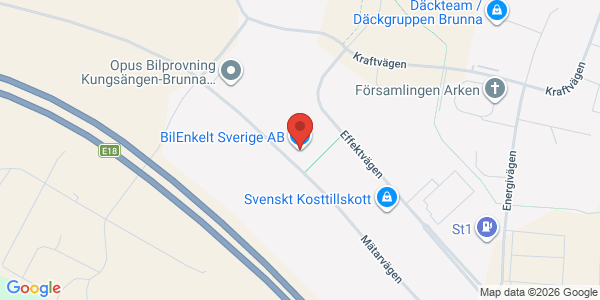 Karta för Bilprovningen - Kungsängen