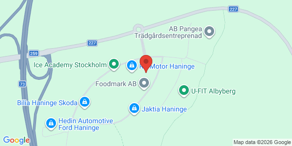 Karta för Bilprovningen - Österhaninge
