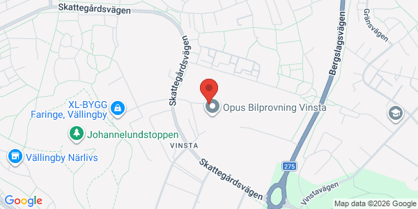 Karta för Opus Bilprovning - Vällingby