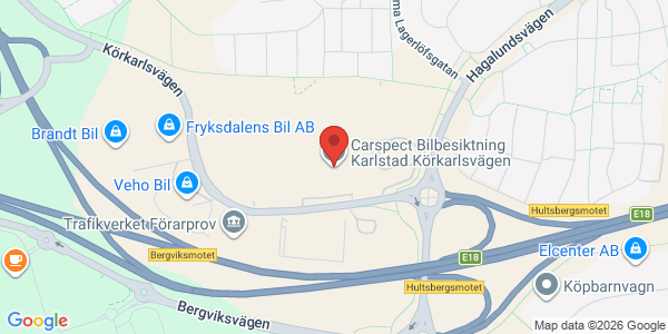 Karta för Carspect - Karlstad