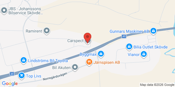 Karta för Carspect - Skövde