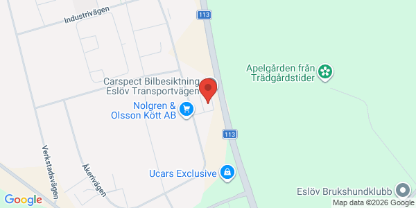 Karta för Carspect AB Eslöv